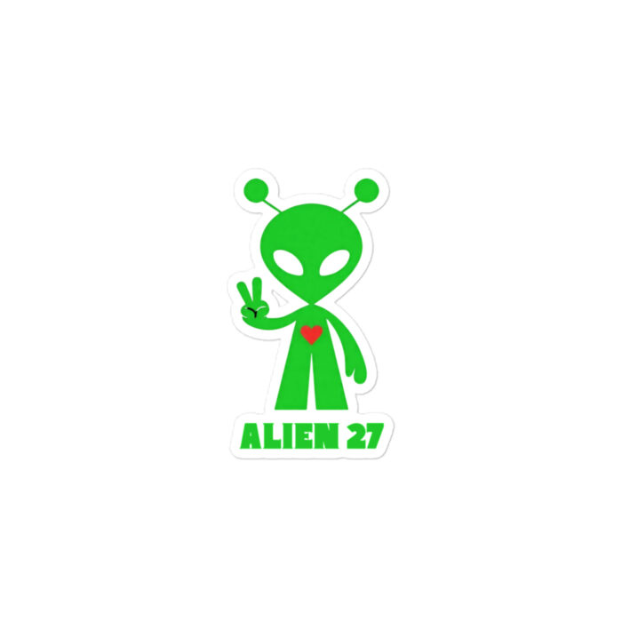 Alien 27 Signature Open Contact Cosmos Outer Space Extra Terrestrial Die-cut stickers