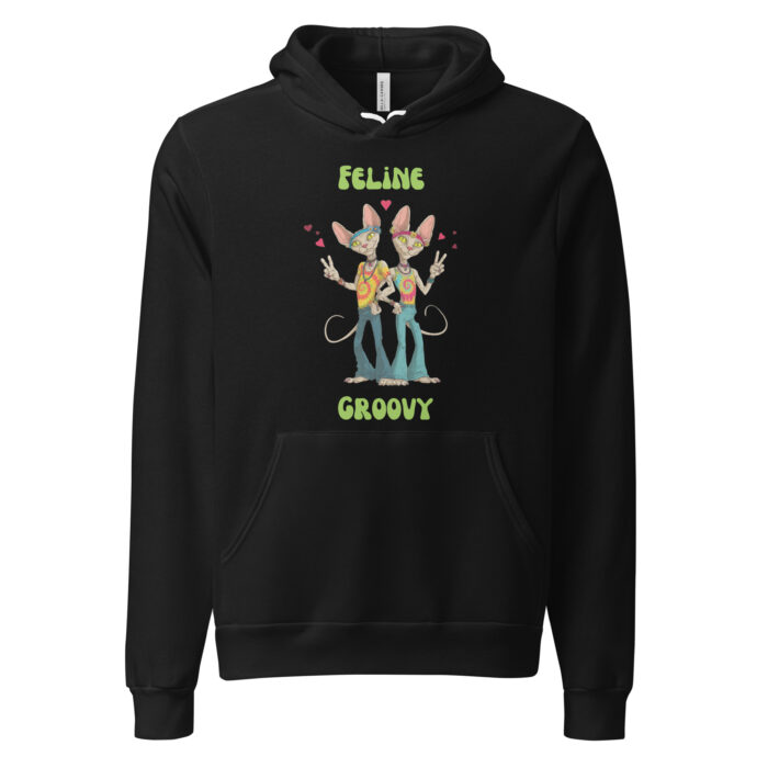 Feline Groovy! Feline Alien Lovers Namaste Yoga Zen Inspired Unisex hoodie