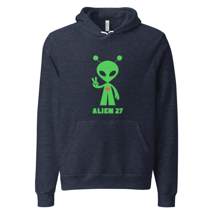 Alien 27 Signature Shirt Open Contact 2027 Outer Space Extra Terrestrial Inspired - Unisex hoodie
