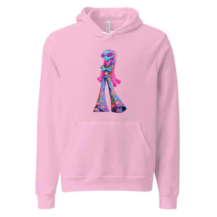Alien Hippie Bell Bottom Girl Guitar Player Inspired - Unisex hoodie