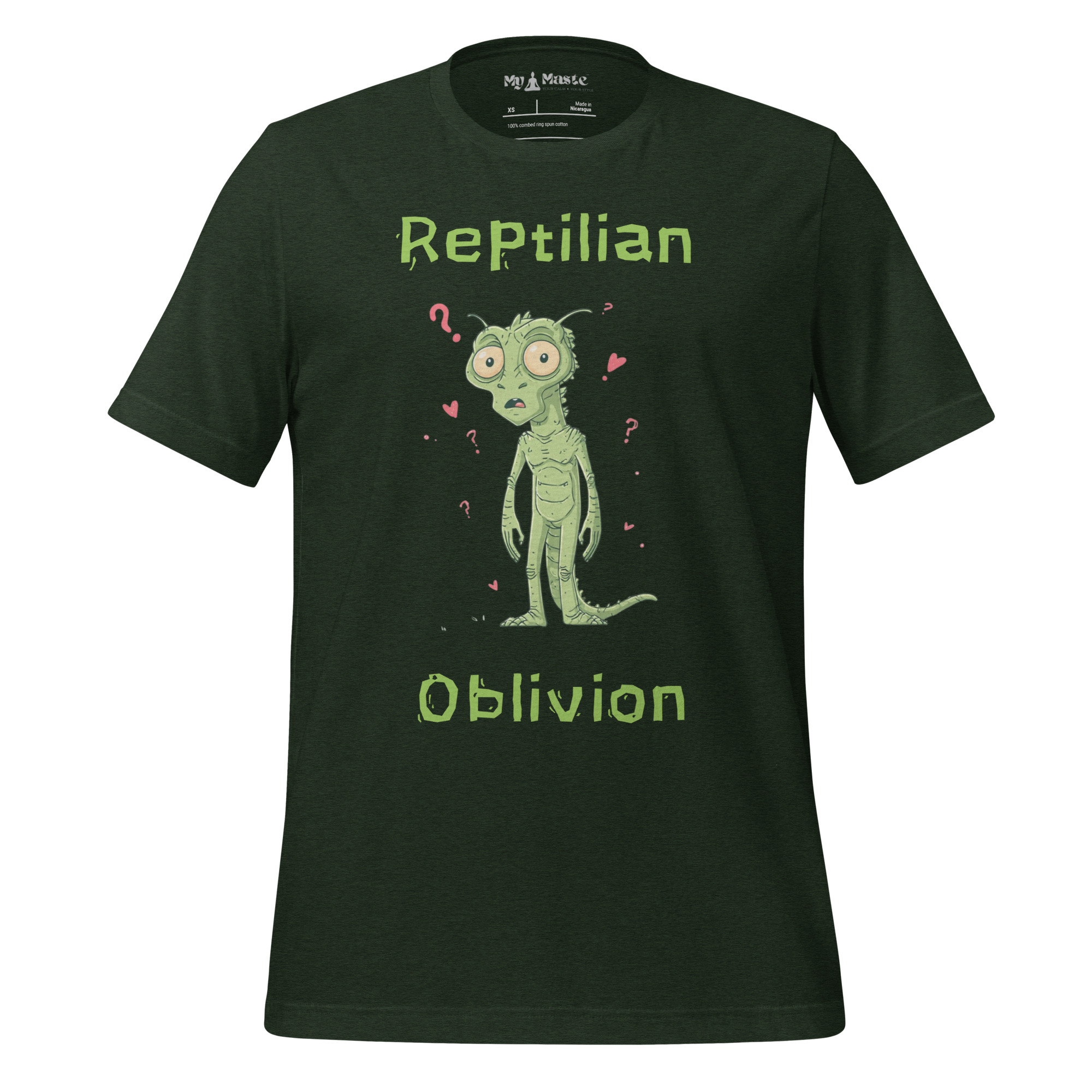 Reptilian Oblivion! Reptilian Alien Lovers Namaste Yoga Zen Inspired Unisex t-shirt - Image 4