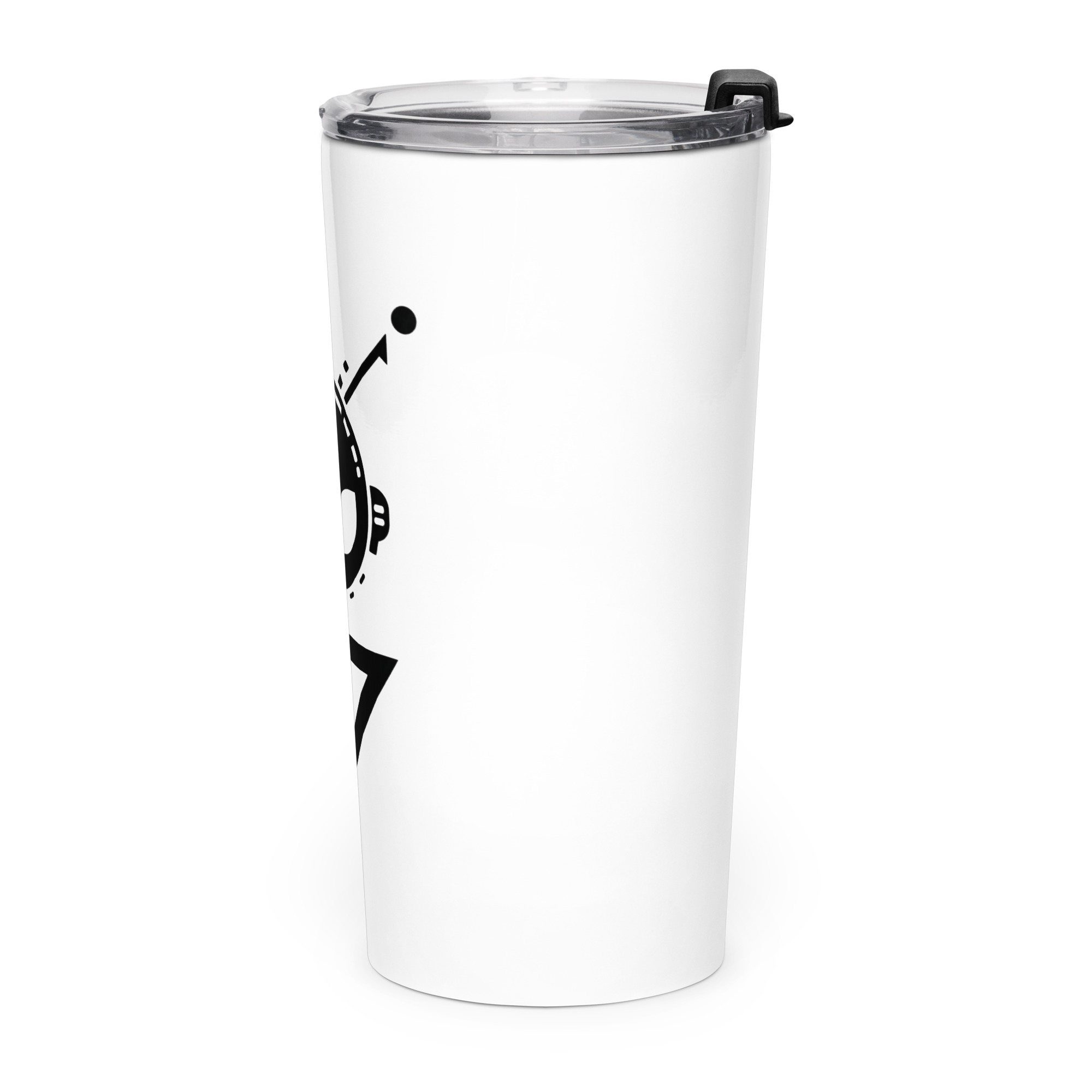 Alien 27 Signature Logo Alien Open Contact 2026 Cosmos Universe Extra Terrestrial Inspired - Tapered stainless steel tumbler - Image 3