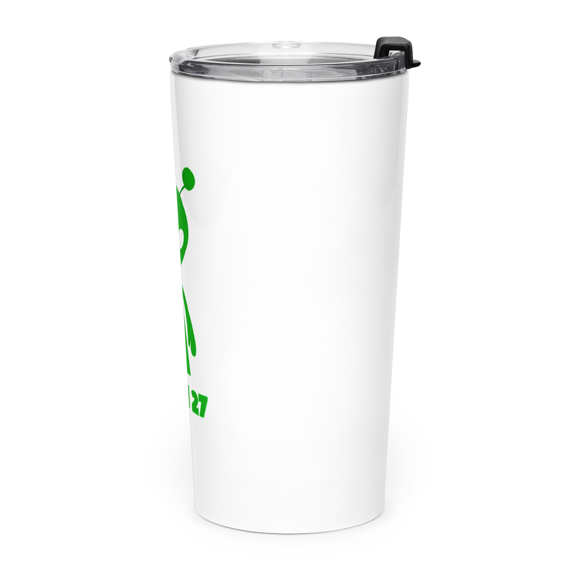 Alien 27 Signature Logo (2) Alien Open Contact 2026 Cosmos Universe Extra Terrestrial Inspired - Tapered stainless steel tumbler - Image 3