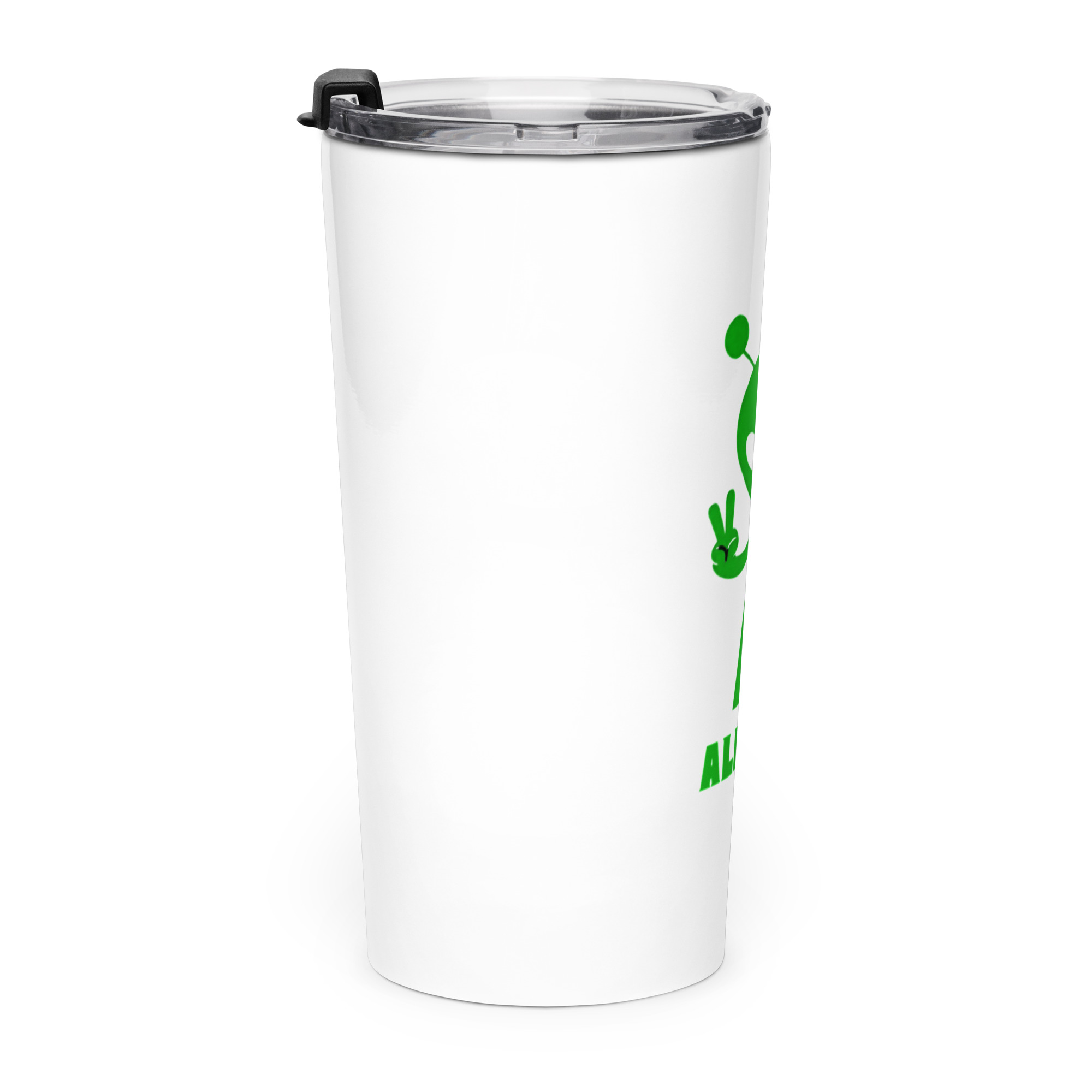 Alien 27 Signature Logo (2) Alien Open Contact 2026 Cosmos Universe Extra Terrestrial Inspired - Tapered stainless steel tumbler - Image 4